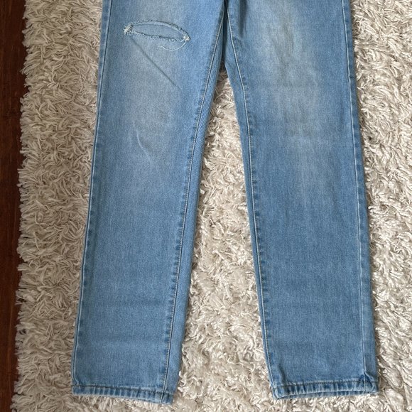 Medium Light Wash Wide Leg Jeans - Picture 2 of 4
